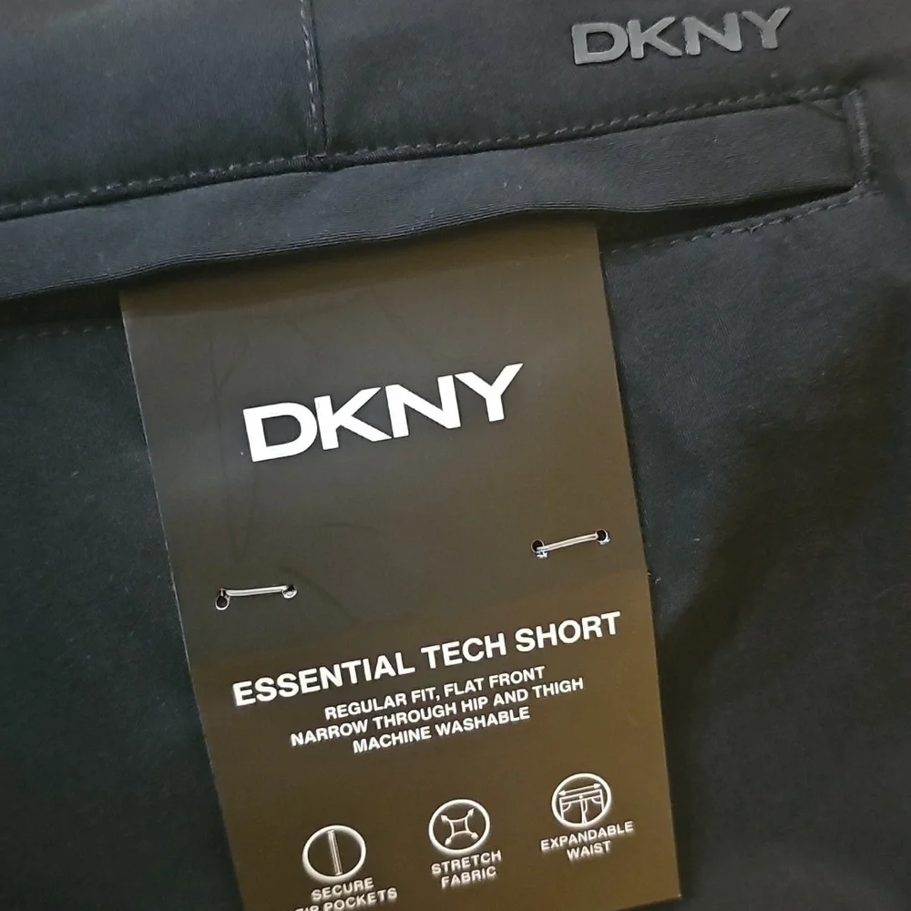 DKNY Essential Tech Men's Black Shorts, Size 36 - Picture 6 of 6